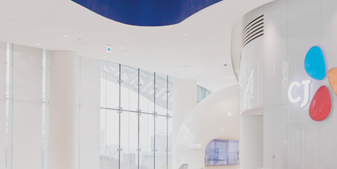 블로썸 파크 건축 내부 로비와 쇼룸 이미지