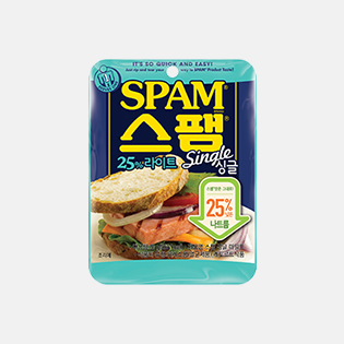 스팸® 싱글 25% 라이트 