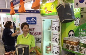 싱가포르 Food Expo CJ제일제당 행사 부스