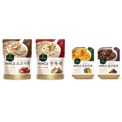 CJ제일제당 비비고 죽 대표 제품 이미지