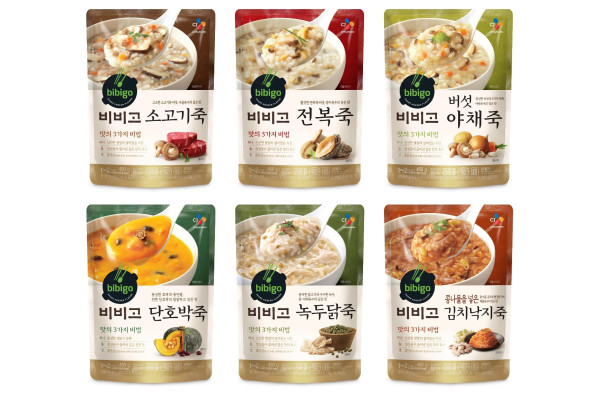 CJ제일제당 비비고 파우치죽 6종 이미지