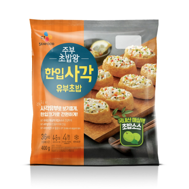 CJ제일제당, 간편하게 만들어 즐기는 <주부초밥왕 한입사각 유부초밥> 출시