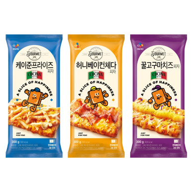 CJ제일제당, ‘고메 1인용 사각피자’ 3종 출시… “간식?가벼운 식사로 인기 예고” 
